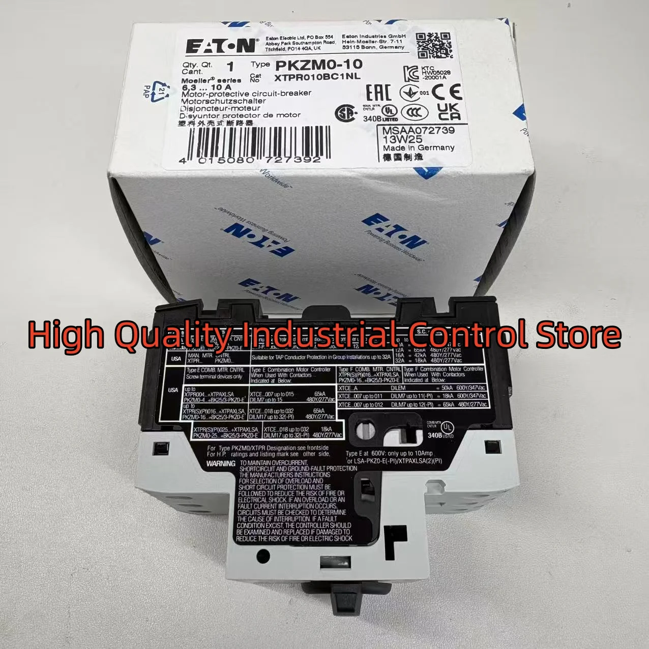 

New PKZM0-10 XTPR010BC1NL Motor circuit breaker in box