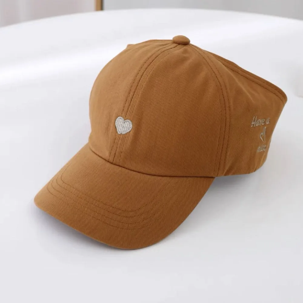 Korean Style Half Empty Top Hat Love Heart Shading Hat Summer Sunhat No Top Beach Hat Anti-UV Sun Hat Children's Visor Hat Baby