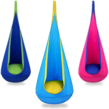 كرسي معلق قابل للنفخ للأطفال ، مقعد أرجوحة للفناء في الهواء الطلق ، مقعد فناء للأطفال ، كرسي حديقة ، قطن 100%