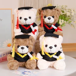 Hot Kawaii Dr.Teddy Bear&Bears Wear Santa's Hat  Plush Toy Super Soft Stuffed Animal Plushies Doll Graduation Gift Holiday Decor