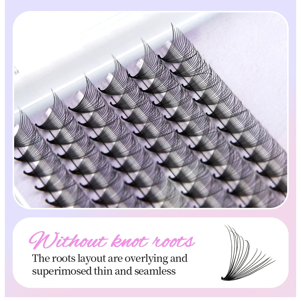 Premande Volume Fans Lash Wispy Bunches Cil 5D/6D/8D Eyelash Extensions Russia Volume 10D Point Base Individual Cluster Bundles