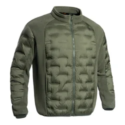Chaqueta polar táctica de invierno para hombre, abrigo deportivo cálido a prueba de viento con múltiples bolsillos, ropa de lana de algodón, chaqueta calefactora para senderismo al aire libre