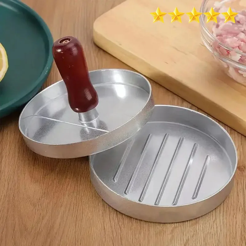 【Hot sales】Multi-function Patty press, manual hamburger mold, hamburger press, hamburger Patty round non-stick pan press