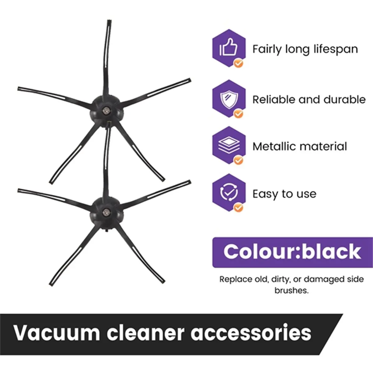YDSC 12 Pcs Side Brush ForRoborock S7 S70 S75 S7Max S7 Maxv Ultra T7S Plus S7 Pro Ultra Accessories