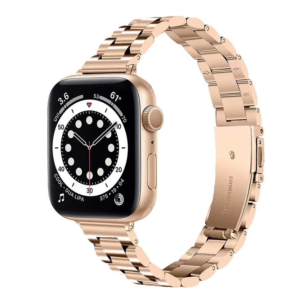 Women Slim Metal Strap For Apple Watch 10 9 8 7 41mm 45mm 42mm 46mm Stainless Steel Bracelet iWatch Ultra 49mm 6 5 4 SE2 Band