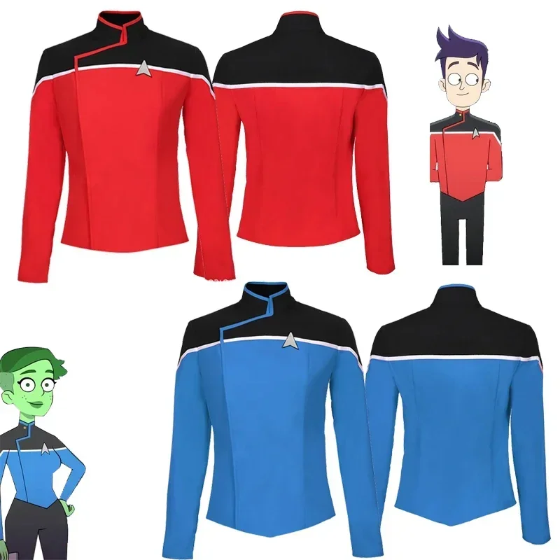 

Clearance Star Cosplay Lower Decks Season 1-Men‘s Uniform Cosplay Costume Shirt Top Only Ensign Cosplay Jacket Halloween outfits