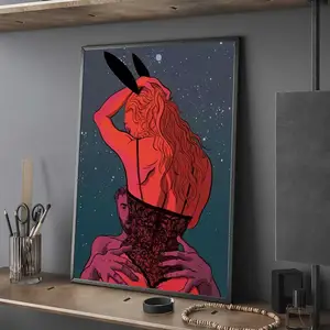 غرفة المعيشة بار قماش اللوحة ، ملصق الحائط الزخرفي ، ملصق فني ، ألعاب ، صبي ، رجل ، عارية ، مجردة ، مثير ، خيال ، امرأة ، رجال أفضل 8 ملابس رجال الإطار الفني عارية - رقم 1