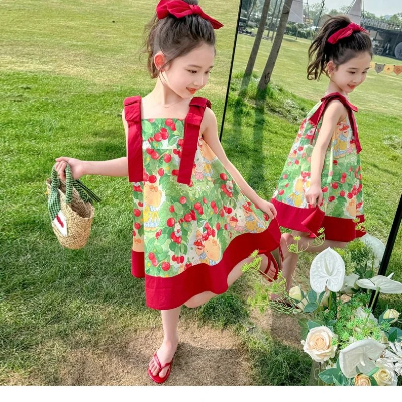 Summer for Girls Dress Gauze Dress Children's Clothing Princess Fairy Dresses Casual Fashion Embroidered Students 4 6 8 10 Years