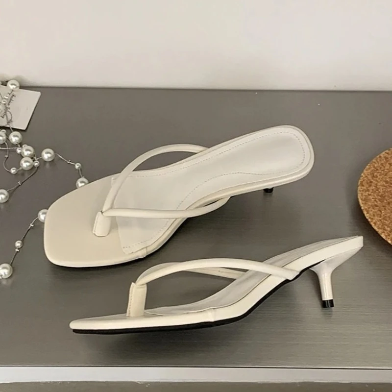 

Модные женские шлепанцы Aneikeh в уличном стиле с квадратным носком, на тонком низком каблуке, летние сандалии для вечеринок, женская обувь