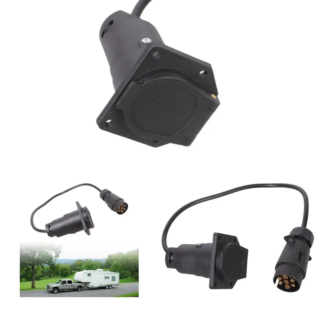  60cm Trailer  Converter ABS Waterproof Adapter For Caravans Hitch Systems