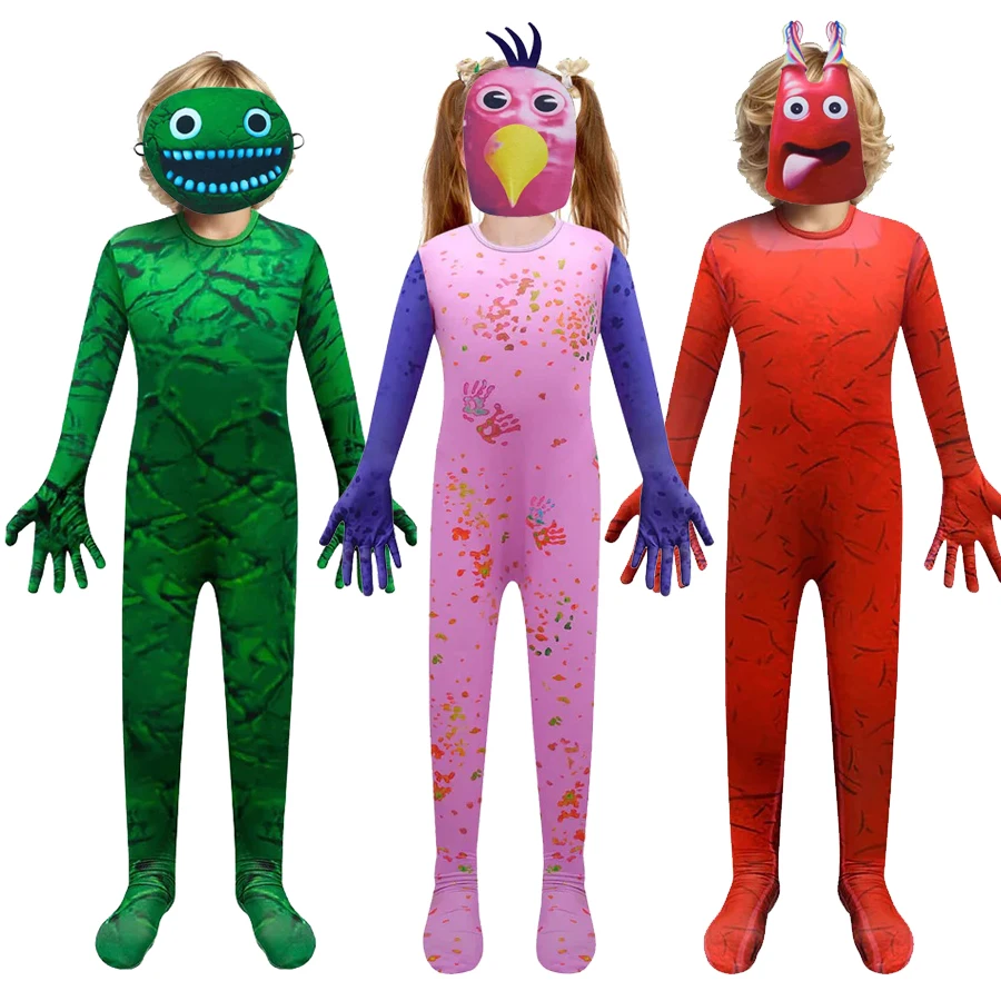 New Garden of Banban Cosplay Costumes Game Doll Green Jumbo Josh Monster Jumpsuit Kids Banban Halloween Christmas Gift Clothing