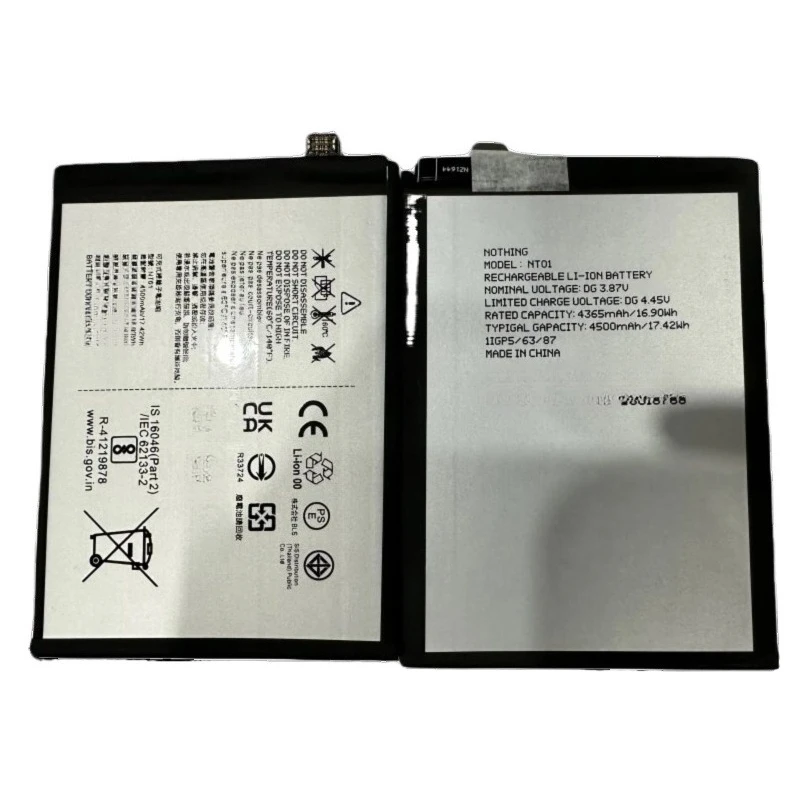 High Quality New 3.87V 4365mAh NT01 Replacement Battery for  Nothing Phone 1 One Phone1 with tools