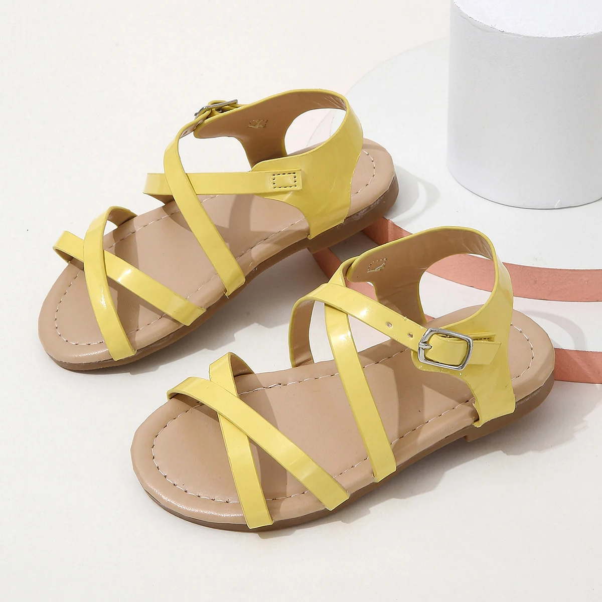 Girls Sandals Outdoor Open Toe Princess Sandals Beach Shoes For Toddler Kids Children, Spring And Summer