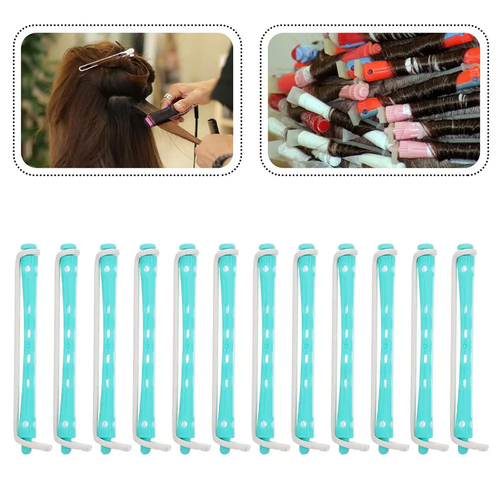 

24pcs Perm Rods Flexible Hair Rollers For Women Wet Set Curling Tools Diy Wave Styling At Home Salon Use Perming Kit Hair Curler
