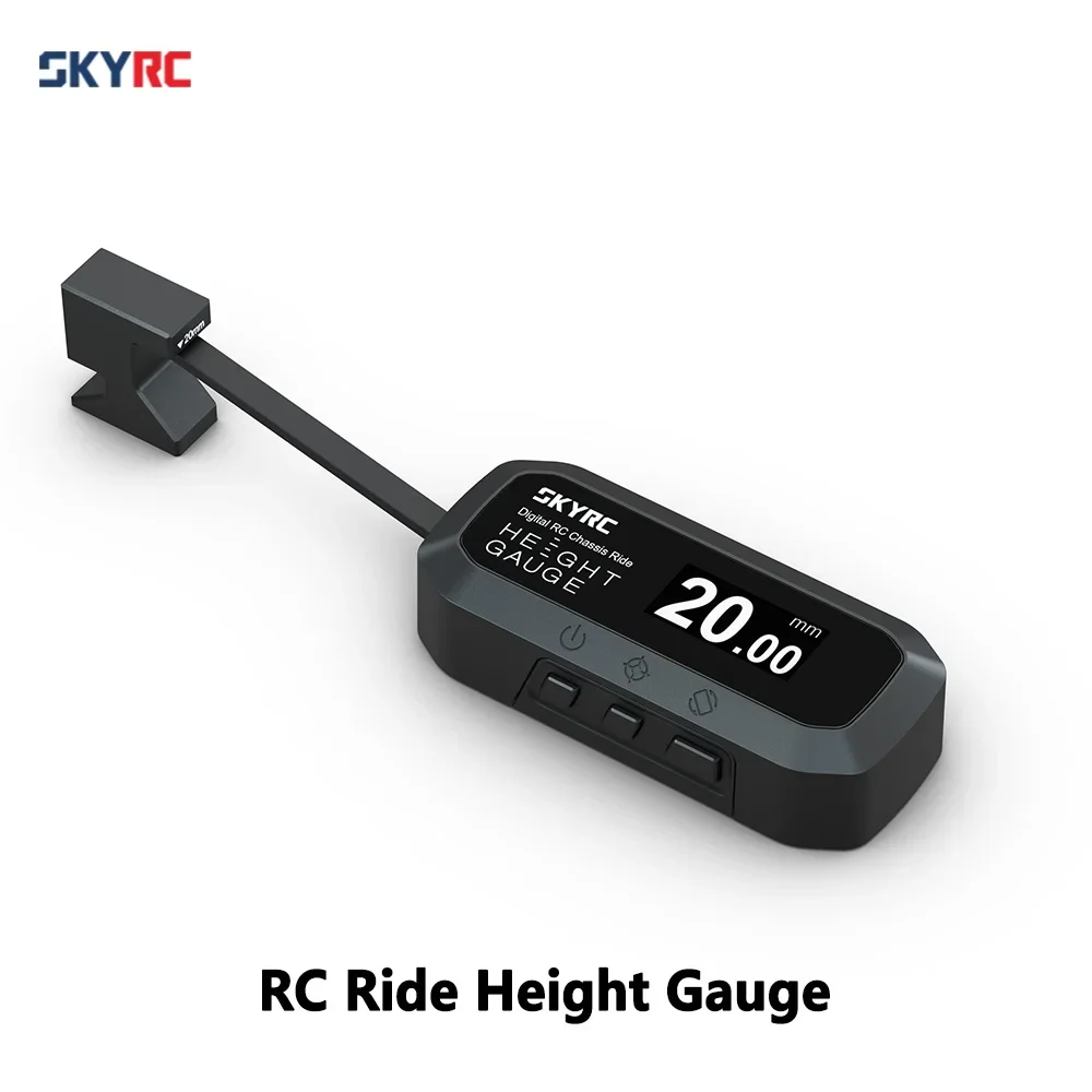 RoRuSSkyRC Digital Rc Ride Height Gauge 2-38mm Measuring Range Unit Switching 180°Display Rotation For 1/24 1/14 1/12 1/10 1/8 R