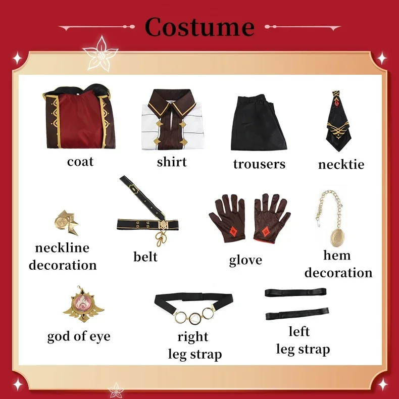 Genshin Impact Diluke Cosplay Costume With Wig