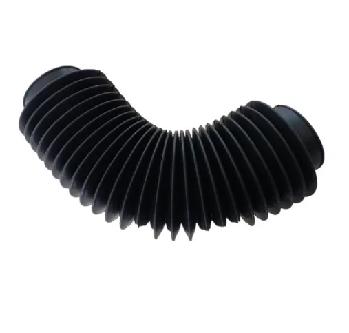 Custom Round Ball Screw Bellows Cover with Zipper, Telescopic Flexible Dustproof Oil Resistant Bellow Protector for CNC Machine