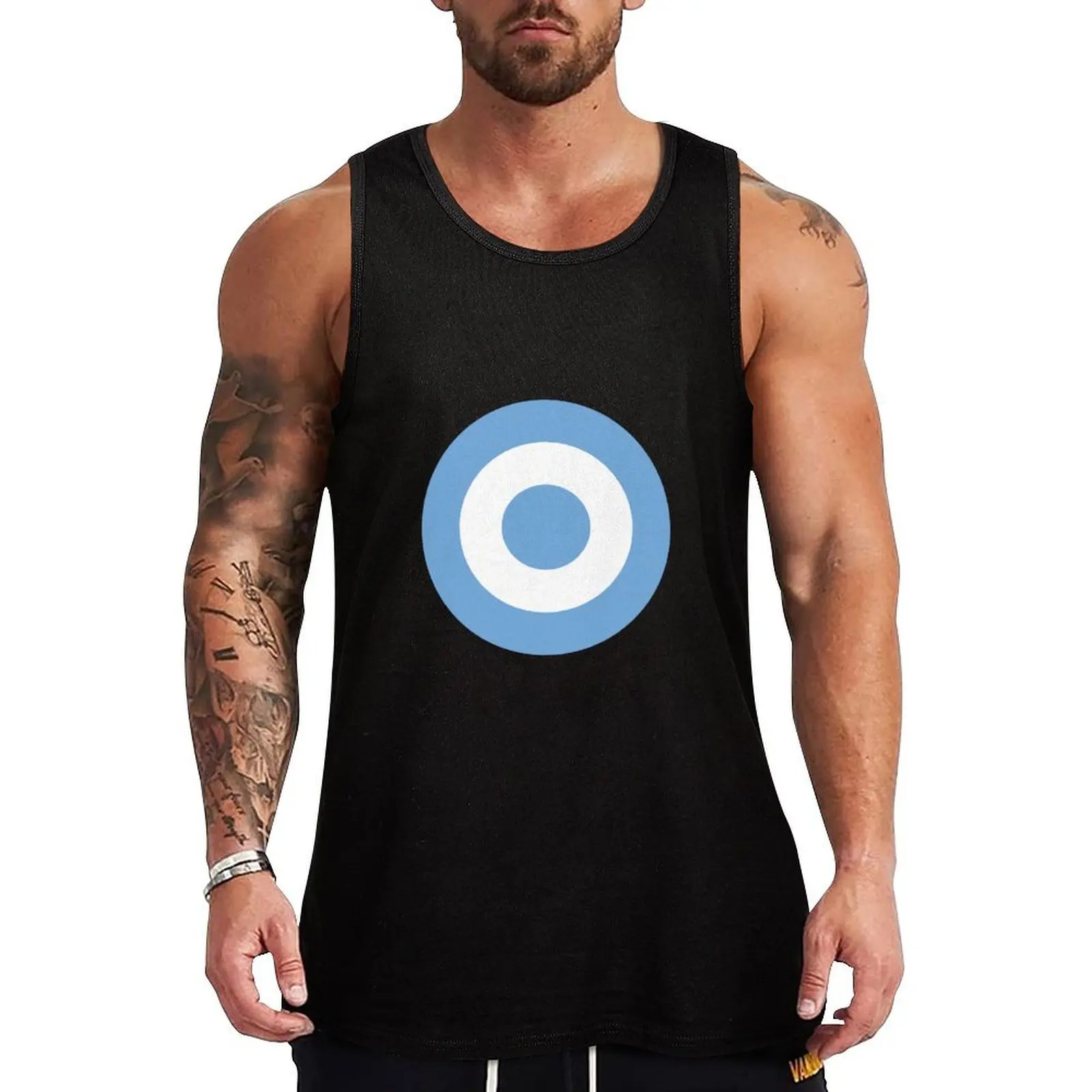 

Roundel of Argentina - Escarapela de Argentina Tank Top gym clothing men gym top Men's gym t-shirts vest for men
