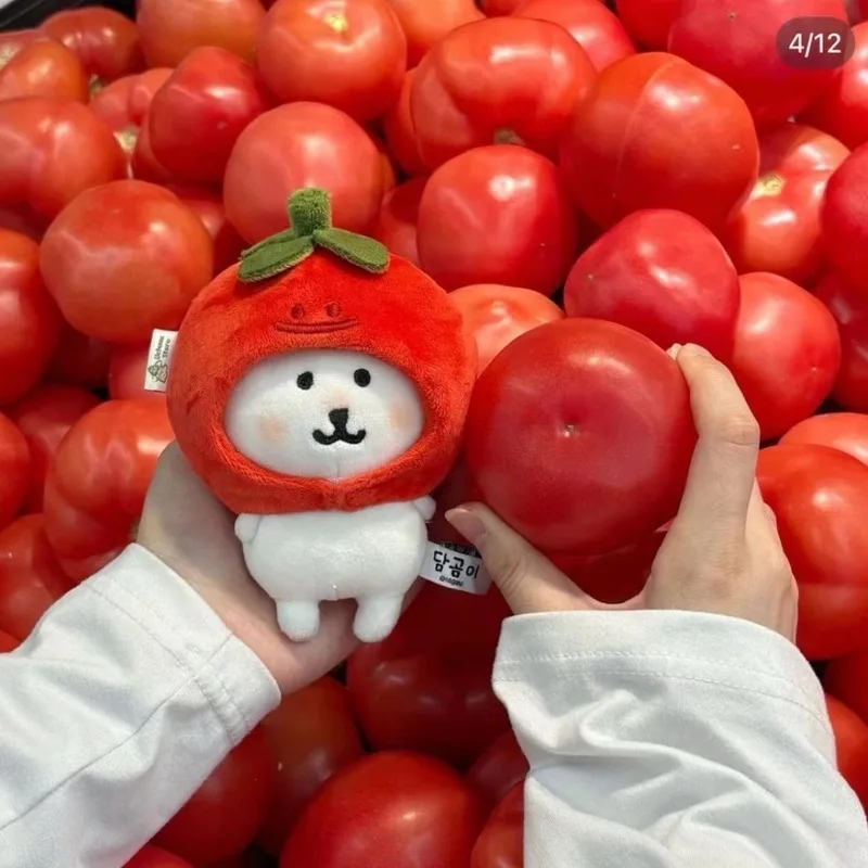 Para muñecas de 10-13cm, auriculares, serie de frutas y tomate, bonito vestido de osito, muñeca creativa, accesorios de auriculares para muñecas de algodón, novedad de 2025