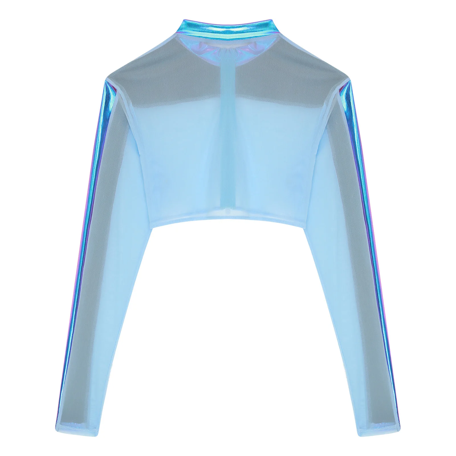 Mezze top trasparenti alla moda da uomo Top sportivi da allenamento in rete trasparente traspirante estiva Top metallizzato lucido per allenamento in palestra Fitness