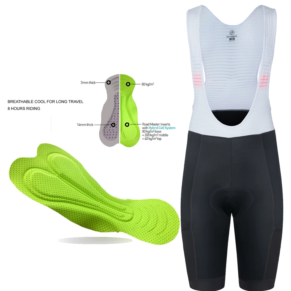 Ykywbike Herren Radhose Shorts atmungsaktiv 3d gepolstert stoßfest 8 Stunden Fahrt Hosen Pro Korea Lycra MTB Fahrrad Sport bekleidung – Detail 27