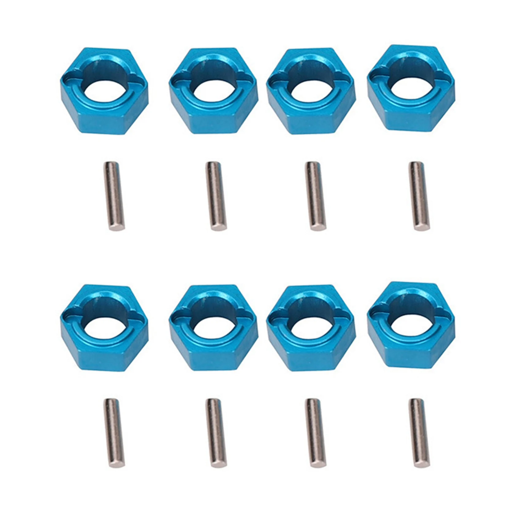 A63T-8X A949-11 roda hexagonal de alumínio, pinos de montagem de assento hexagonal, peças de atualização de 7mm para wltoys 1/18 a949 a959 a969 a979 k929