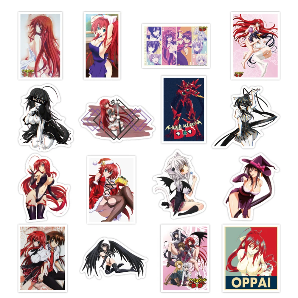 10/30/50PCS High School DXD Anime Stickers Graffiti For Laptop Luggage Phone Skateboard Car Hentai Sexy Girl Sticker Waifu Decal