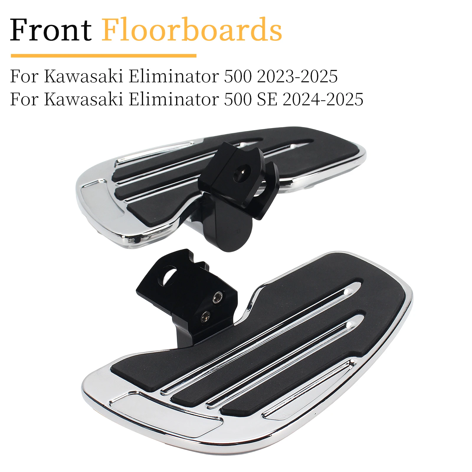 

1 Pair Motorcycle Foot Pegs Rider Footboards Front Floorboards For Kawasaki Eliminator 500 2023 2024 2025 Eliminator 500 SE