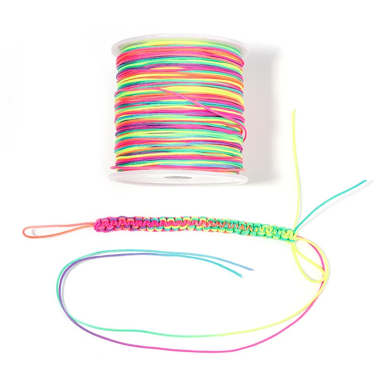 90m/roll Nylon Thread Cord String for Jewelry Making Handmade Woven Rope Jade Thread Bracelet Necklace DIY Craft Chinese Knot image 5