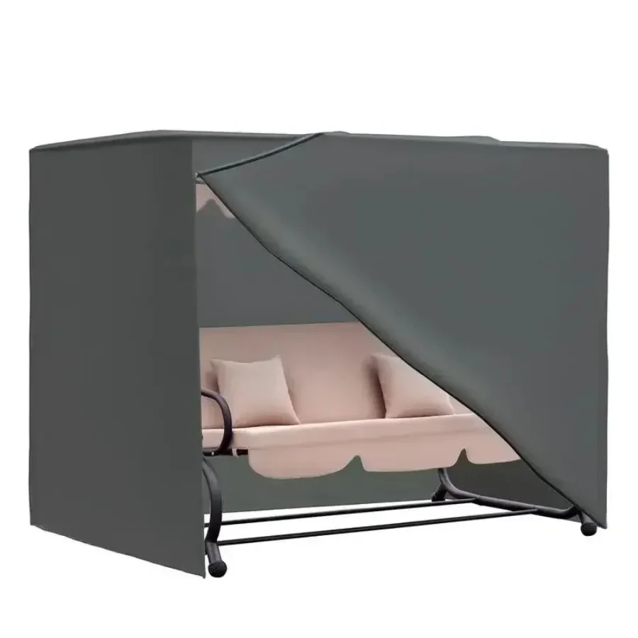 

Outdoor Patio Hammock Porch Swing Cover with UV, Water, & Dust Fighting Material, 81" x 49" x 65", Gray