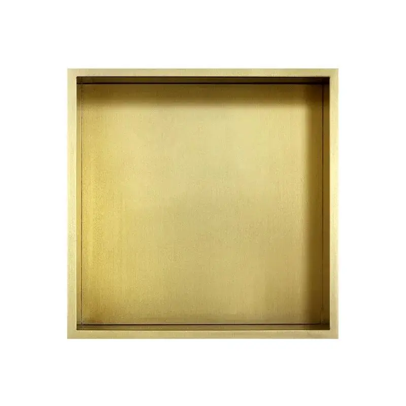 Brushed gold bathroom deluxe wall mounted shampoo shelf