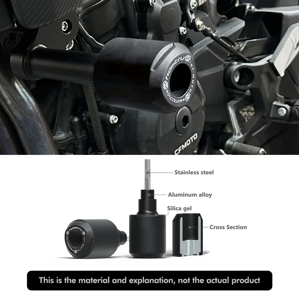 قطع غيار الدراجات النارية جهاز حماية كتلة انزلاق مضاد للتصادم لـ Ducati Multistrada 1260 S/D Air Pikes Peak 2018-2020 #5