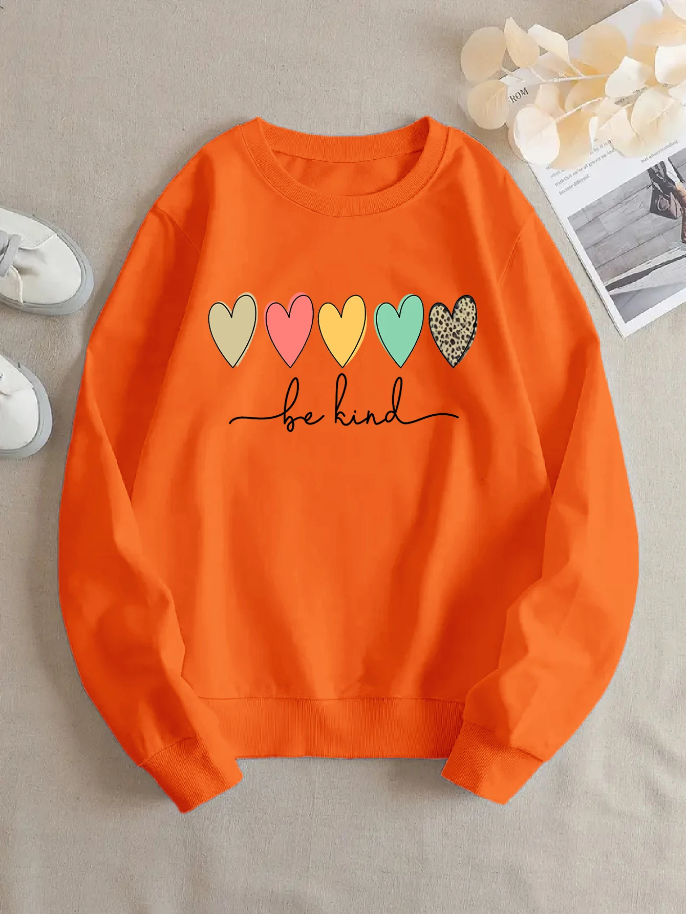 24 New Men & Women Love Print Sweatshirt Sweatshirt Sweatshirt Fluff Women's Sweatshirt Women's Y2k Women's Pin Girls Sweatshirt