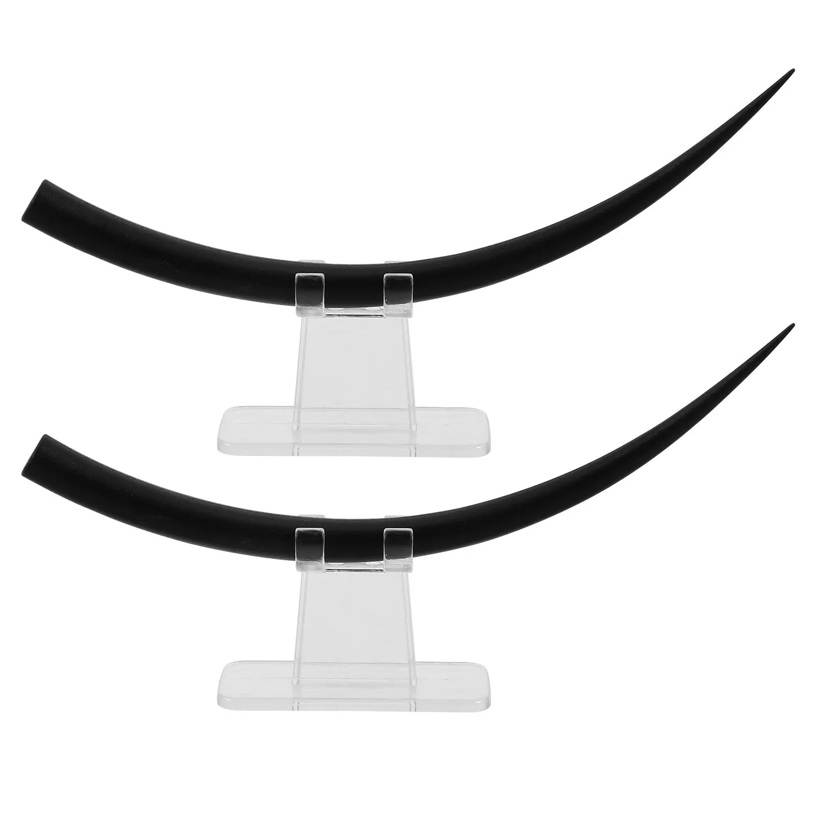 

2Pcs False Eyelashes Teaching Display Natural Look Curl Eyelash Training Tool for Beauty Schools Salons False Eyelashes Model