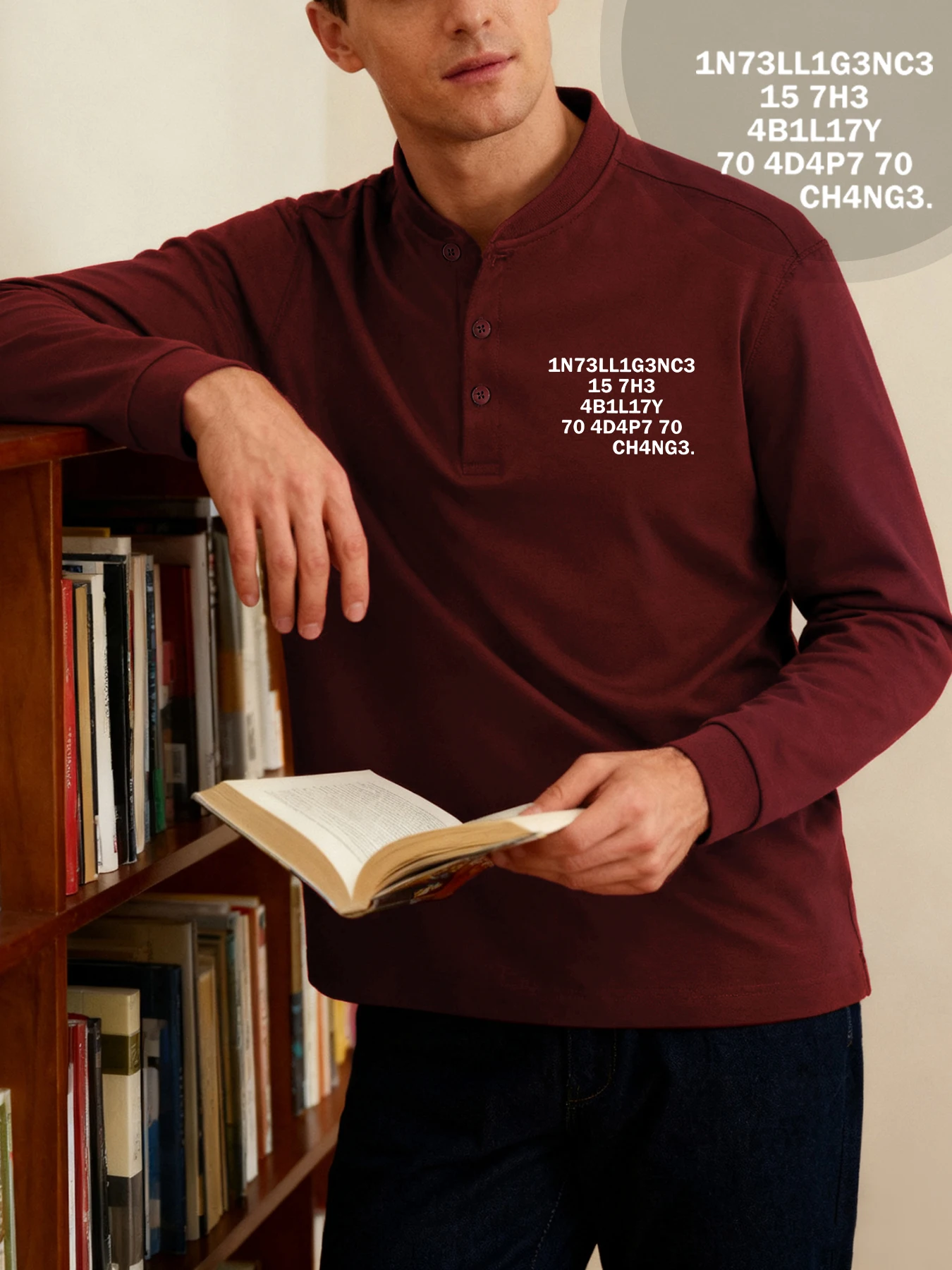 الإبداع الرقمية الإنجليزية طباعة تي شيرت رجل هينيري الرقبة لينة الشارع الشهير عادية هينلي تي شيرت رياضي تنوعا كم طويل