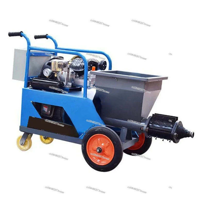 220v/380v Cement Mortar Spraying Machine Indoor Outdoor Wall Plastering Automatic Gypsum   Powder