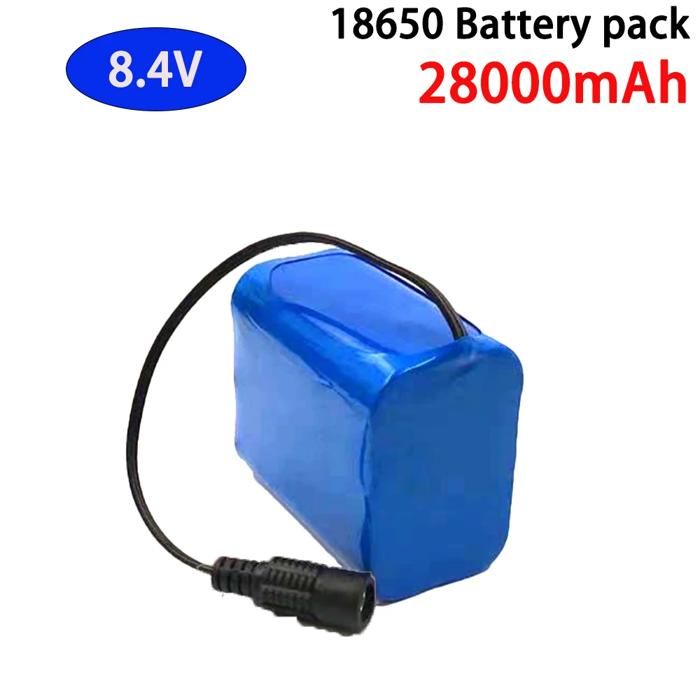 Imagem -06 - Bateria Recarregável de Iões de Lítio para Bicicletas Faróis Dianteiros Led Brinquedos 8.4v 7.4v 28000mah 18650