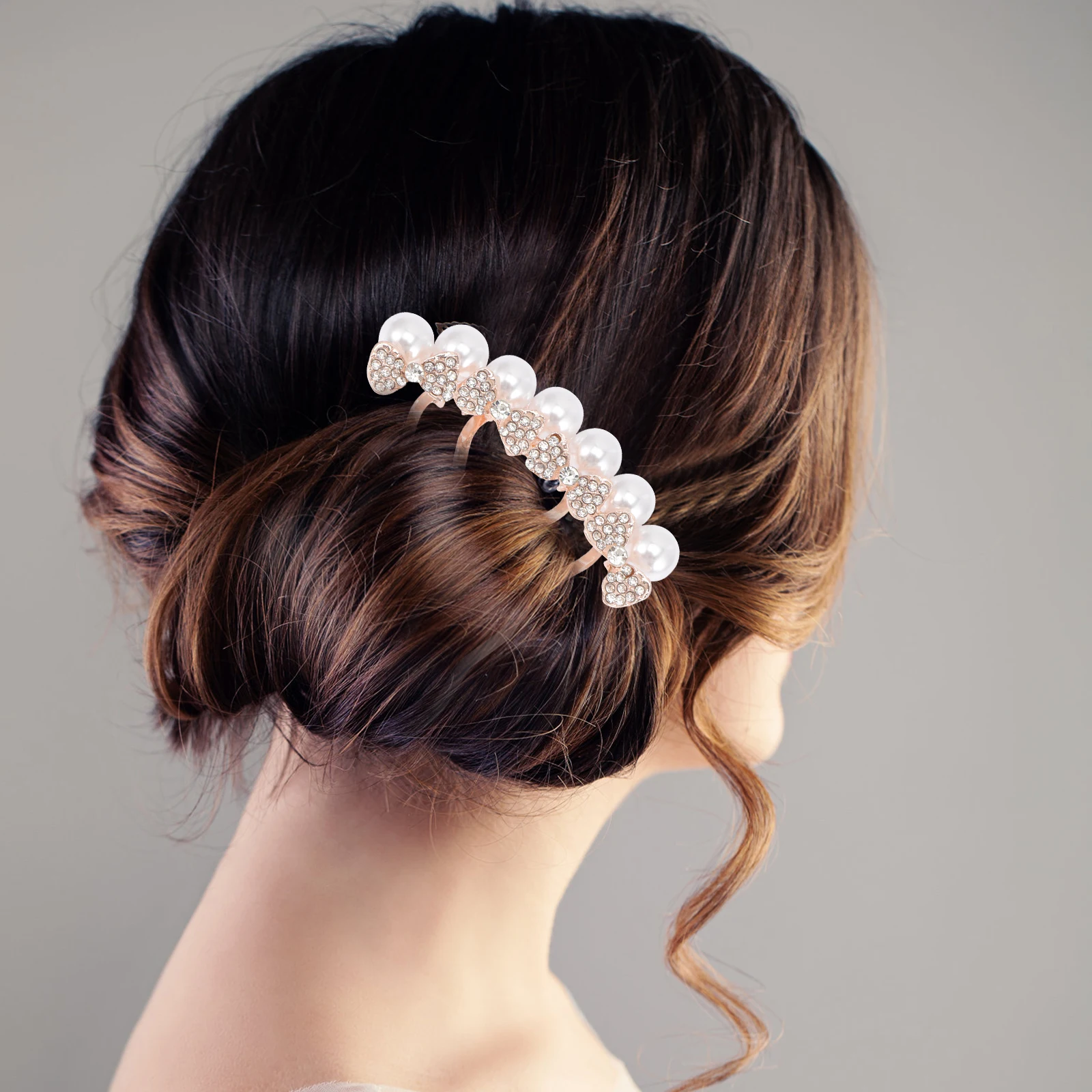 

2pcs Pearl Comb Rhinestone Alloy Bridal Accessories Women Crystal Bride Hair Side Comb Hair Jewelry Wedding Prom