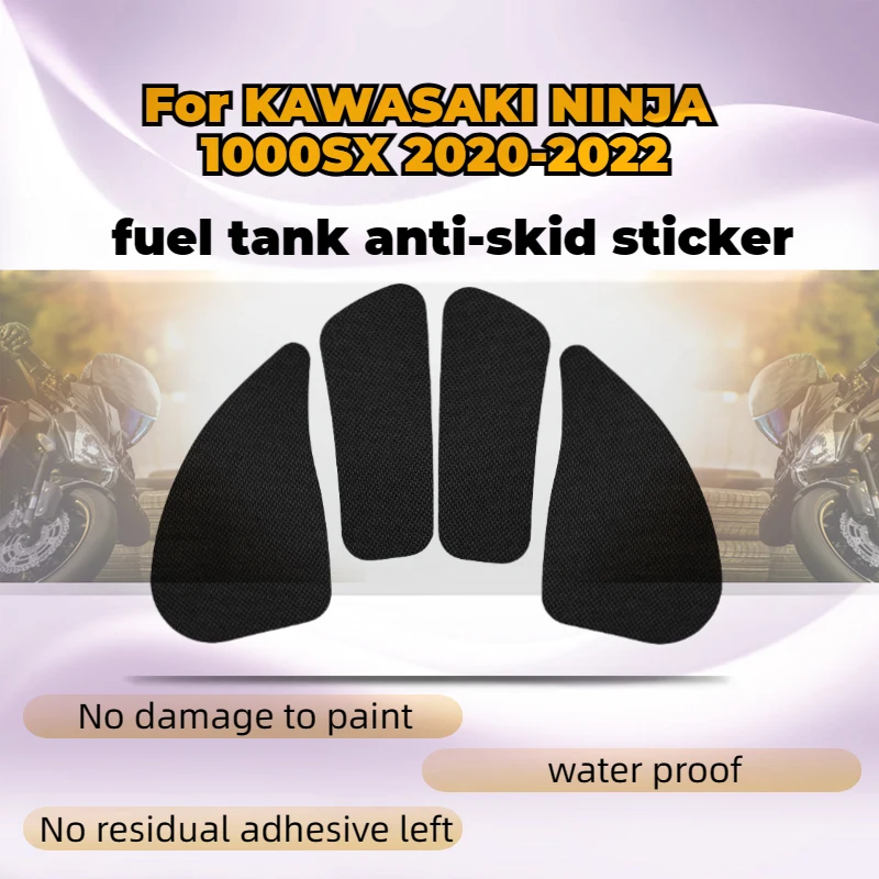 For KAWASAKI NINJA 1000SX 2020-2022 Protective Sticker Gas Knee Grip Sticker Motorcycle Side Fuel Tank Pad