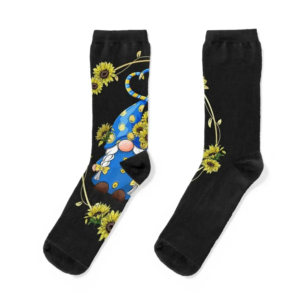 

Sunflower Gnome Shows Heart Love For Gardener And Summer TShirt11 Socks summer Crossfit Run Socks Men Women's