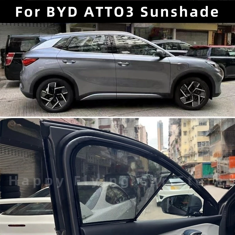 

Suitable for BYD ATTO3 2022+ car window sunshade,front and side door sun baffle,mesh curtain