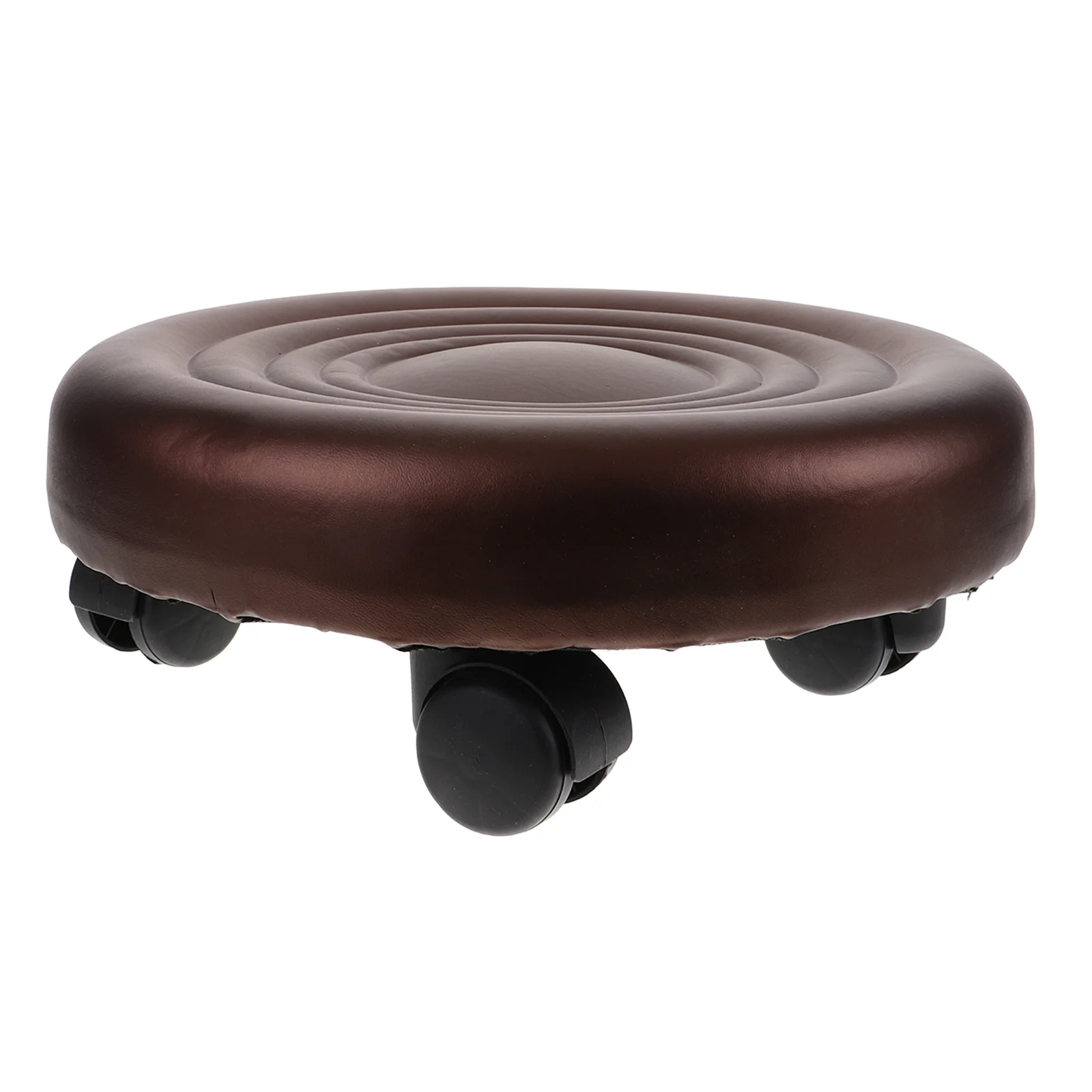 

Beautiful Seam Stool Low with Wheels Stools Pedicure Small Foot Pulley Shoe Changing under Desk Rolling for