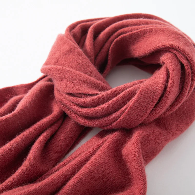 100% Pashmina sciarpa per maglieria donna 180*45cm 19 colori grado superiore 2022 inverno autunno morbido caldo Laides sciarpe in puro Cashmere