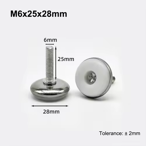 M6 M8 Leveling Foot Screw On Type PP Plastic Furniture Table Chair Sofa Leg Anti-slip Feet Adjustable Leveler Base Bolt Pad - Image 27