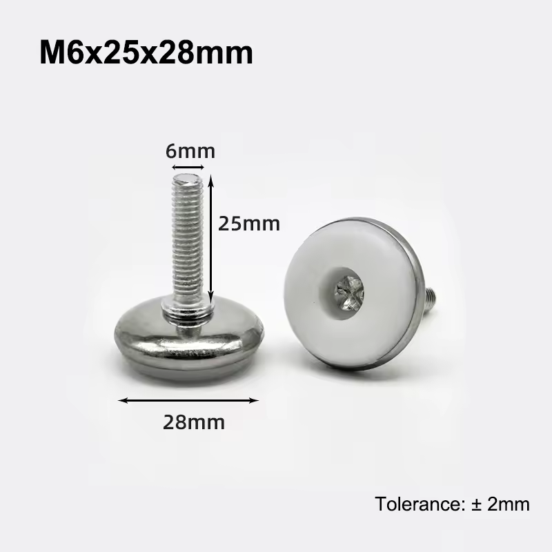 M6 M8 Leveling Foot Screw On Type PP Plastic Furniture Table Chair Sofa Leg Anti-slip Feet Adjustable Leveler Base Bolt Pad - Image 27