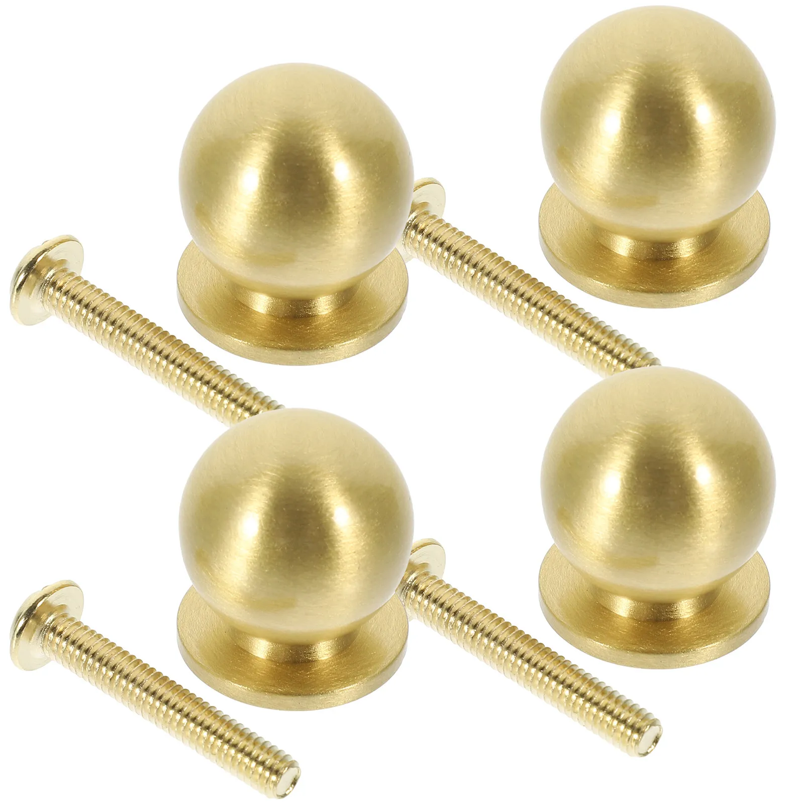 

4Pcs Brass Cabinet Door Knobs Small Dresser Pulls Drawer Handles Wardrobe Handles Decorative Furniture Knobs Dresser Pulls