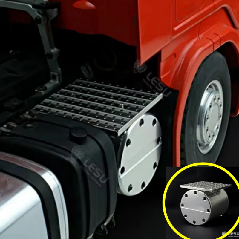 LESU Mode 1/14 RC Truck Metall-Simulationsauspufftank G-6051 für Tamiya R620 R470 Truck-Modell Dekoration Upgrade Zubehör – Detail 1
