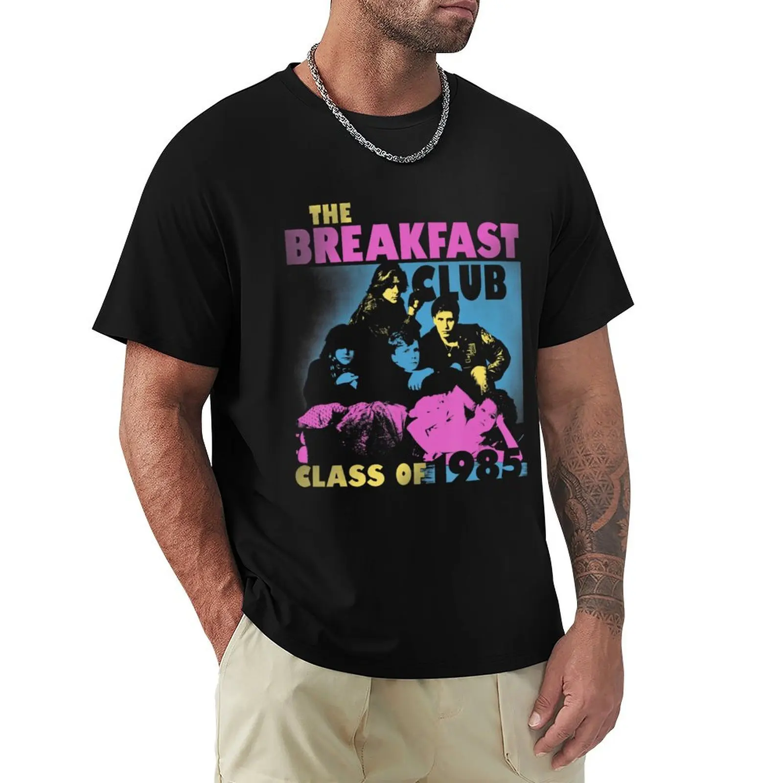 

Breakfast Club Class Of '85 Stencil Portrait T-Shirt aesthetic clothes customizeds mens t shirts pack