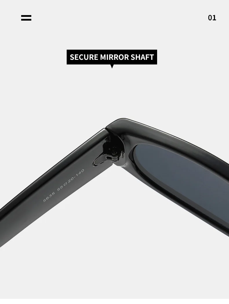 Schwarze Sonnenbrille im Hiphop-Stil mit schmalem Rahmen für Herren im Retro-Stil, mühelose orangefarbene Sonnenbrille UV400 – Detail 14
