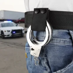 Tactical Handcuff Strap Holder Case Heavy Duty Nylon Double Snap Slide-On fits 2